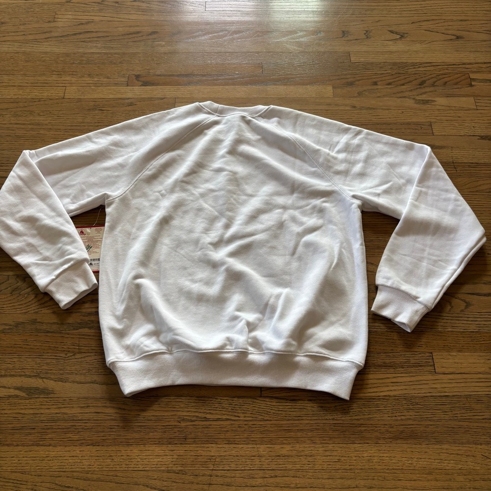 Disney Mickey Mouse Disneyland White Raglan Sweatshirt NWT Mens Medium - Picture 6 of 6